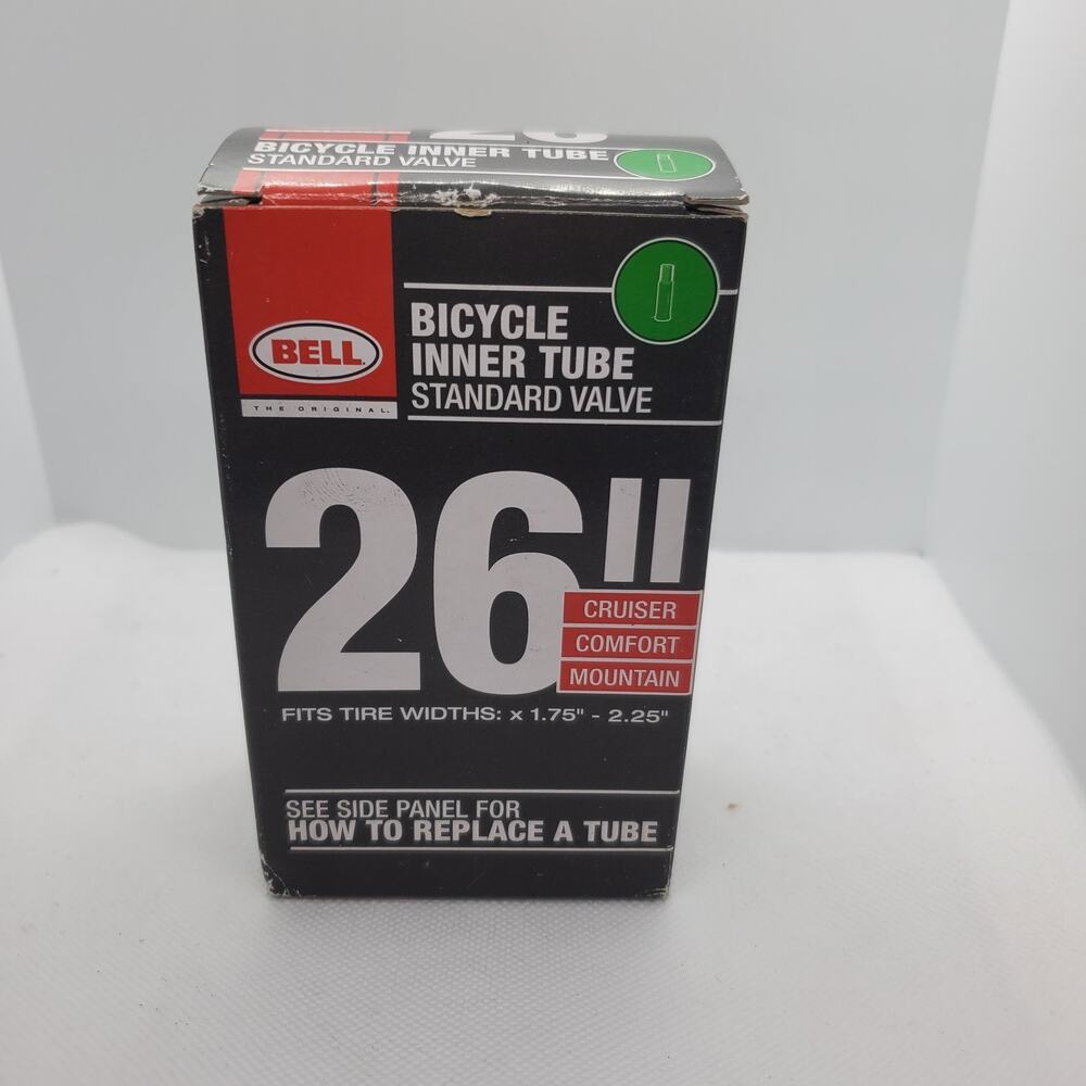 Bell Bicycle Inner Tube 26" Standard Valve Fits 1.75"-2.25" Schrader Bike Tube